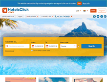 Tablet Screenshot of hotelsclick.com